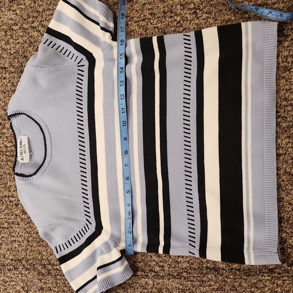 2 Alfred Dunner Sweaters Size Petite M Color Blue - Picture 9 of 11